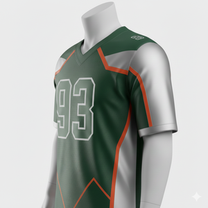 Fabricantes de Camisetas de Fútbol Americano Clásicas Personalizadas, Camisetas de Fútbol de Calle Transpirables con Sublimación, Camisetas de Equipo Americano - Product Image 3