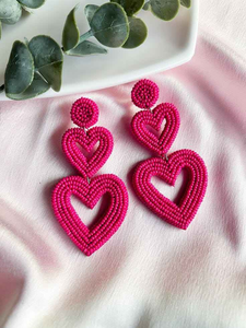 Boucles d'oreilles avec accents dorés pour l'été, la plage, les vacances tropicales, broderie artisanale par MD HANDICRAFTS - Product Image 2