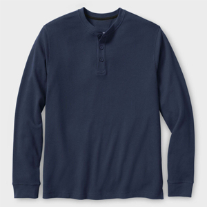Camiseta de Manga Larga para Hombre, Cuello con Botones, Diseño Liso, Lino/Algodón, Transpirable y Ecológica, de Secado Rápido, Personalizable - Product Image 5
