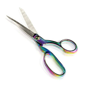 Ciseaux de couture professionnels à manche en titane avec lames affûtées pour la découpe du cuir et la confection de vêtements pour tailleur - Product Image 2