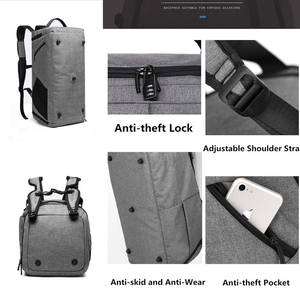 Sac de sport multifonction convertible, sac de voyage et de sport, résistant à l'eau, sac de sport en toile pour hommes, étiquette privée, vente en gros - Product Image 6