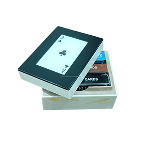 Boîte de rangement décorative en résine de luxe pour ranger les cartes Joker, les cartes à jouer avec une boîte personnalisée intelligente, accessoires cadeaux - Product Image 2