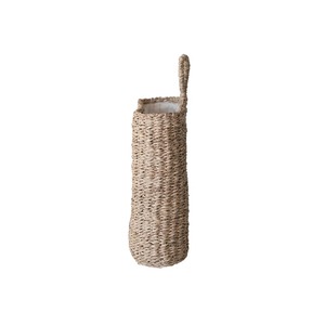 Cesta de pared de hierba marina tejida a mano con asa y forro de algodón, cesta de almacenamiento hecha a mano, venta al por mayor, ecológica, hecha en Vietnam - Product Image 6