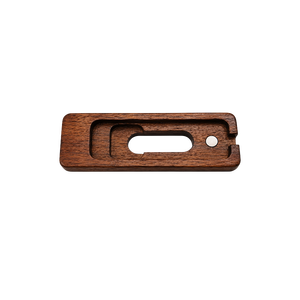 Support de télécommande Apple TV en bois personnalisé, magnétique, en noyer, organisateur de télécommande, support en bois fait main - Product Image 3