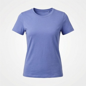 Camiseta de Verano para Mujer, Moderna, Casual, Cómoda, Cuello Redondo, Precio Económico, Ropa Urbana, Color Personalizado, Algodón Premium - Product Image 1