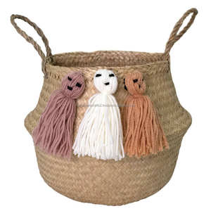 Cesta Circular de Mimbre Natural, Cesta de Almacenamiento Ecológica Hecha a Mano para el Hogar, Oficina o Hotel, Fabricante al por Mayor - Product Image 5