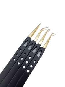 Pince à épiler de précision antistatique durable avec logo personnalisé, prise en main parfaite, pointe lisse, design élégant, qualité professionnelle supérieure - Product Image 3