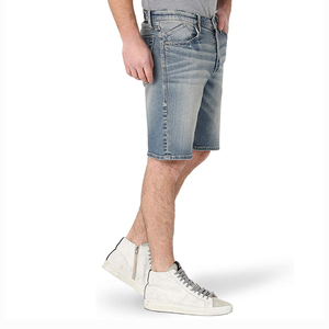 Pantalones Cortos Cargo de Camuflaje, Pantalones Cortos de Mezclilla Camuflaje, Pantalones Cortos Cargo Tácticos, Jorts de Mezclilla para Hombre en Azul Claro, Corte Clásico - Product Image 4