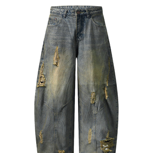 High Quality Lightweight <b>Men's</b> Denim <b>Jeans</b> Custom Color & Logo Breathable Eco-Friendly Straight Leg Casual <b>Jeans</b> - Product Image 4