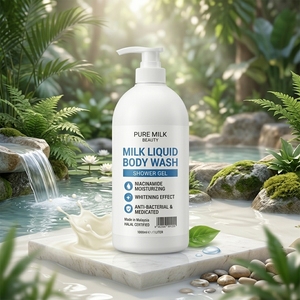Proveedor de Malasia, Venta al por Mayor de Gel de Ducha y Baño de Leche, Herbal, con Niacinamida, Hidratante, Blanqueador, Antibacterial, Perfumado, para Adultos - Product Image 2
