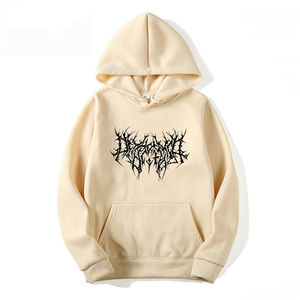 Sweat-shirt à capuche en polaire personnalisé |   Vêtement streetwear respirant en polyester/coton, coupe classique, service OEM, poche hiver - Product Image 1