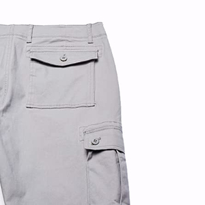 Cheap Men's Straight Casual <b>Cargo</b> <b>Pants</b> Durable 100% Cotton Fabric Breathable <b>Waterproof</b> Embroidered Roomy Multi-Pocket - Product Image 2