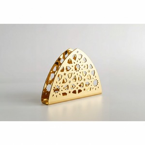 Porte-serviettes en métal doré de style moderne pour la décoration de table à manger, distributeur de mouchoirs autoportant moderne pour l'hôtellerie, en promotion - Product Image 5