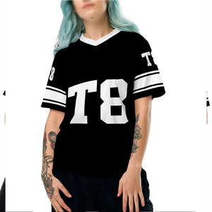 Maillot de football américain personnalisé noir et blanc, respirant, antibactérien, séchage rapide, ensemble uniforme de football unisexe, nouvelle arrivée 2026 - Product Image 5