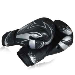 New Design Custom Leather Breathable Boxing Gloves High Quality <b>Hook</b> Loop Closure Custom Logo Heat Printed Low MOQ MMA Gloves - Product Image 4