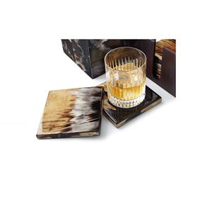 Modern Buffalo Horn <b>Drink</b> <b>Coaster</b> Set For Hotel Restaurant Bar Handmade Premium Decorative Tableware Custom Wholesale Exporter - Product Image 3