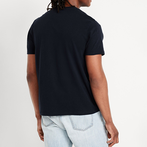Camiseta Henley de Algodón para Hombre con Logotipo Personalizado al por Mayor, OEM ODM, Ropa Casual Ajustada con Logotipo Personalizado, Venta al por Mayor - Product Image 3