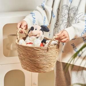 ตะกร้าเก็บของสานจากฟางธรรมชาติ ตะกร้าเก็บของทำมือ ขายส่ง เป็นมิตรกับสิ่งแวดล้อม ผลิตในเวียดนาม - Product Image 6