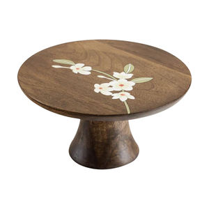 Support à gâteau en bois naturel, fait main, écologique, directement de l'usine, pour les commandes en gros, les boulangeries, les restaurants, les hôtels, les événements - Product Image 1