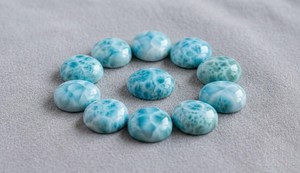 FF Jewellers <b>Larimar</b> Cabochon Lot 10-20 | Natural United States <b>Larimar</b> Wholesale AAA Blue Loose <b>Jewelry</b> Making Color Play Third - Product Image 5
