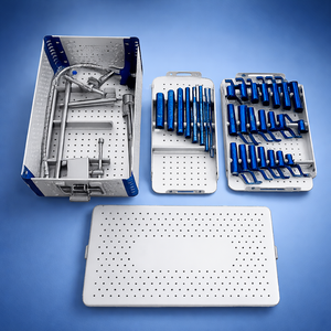 Juego de Retractores Tubulares Quirúrgicos Tegra MIS, Instrumentos de Cirugía Ortopédica de Columna Vertebral, Caja de Esterilización de Acero Inoxidable, CE ISO 13485 - Product Image 1