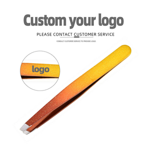 Juego de Pinzas para Cejas de Marca Privada con Logotipo Personalizado, Pinzas de Precisión de Acero Inoxidable Coloridas para Depilación Facial - Product Image 2