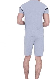 Conjunto de camiseta y pantalones cortos para hombre disponible a precio de mayoreo, totalmente personalizable, transpirable, cómodo, conjunto de camiseta y pantalones cortos para hombre de última tendencia. - Product Image 3