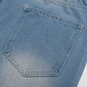 Nuevos pantalones vaqueros acampanados y rasgados de mezclilla para hombre, estilo urbano, hechos a medida, de corte ajustado, con efecto desgastado. - Product Image 6