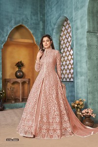 Traje Anarkali Moderno Bordado y Semisellado para Fiestas, Bodas y Diwali - Product Image 6