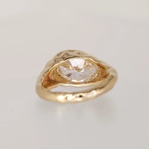 Anillo Elegante de Perlas de Agua Dulce y Moissanita para Mujer, Plata de Ley 925, Engaste de Canal, Diseño de Lujo Hip Hop, Brillante y a la Moda - Product Image 1