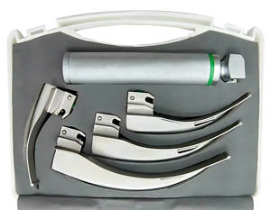 Set de Laringoscopio Eléctrico de Fibra Óptica Macintosh de Alta Calidad, 4 Hojas Curvas de Acero Inoxidable, Certificado CE e ISO, OEM - Product Image 2