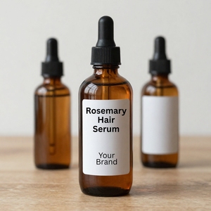 Huile capillaire bio au romarin, soin nourrissant du cuir chevelu, favorisant la croissance des cheveux, anti-chute, revitalisante, végane, sans cruauté, unisexe, OEM/ODM - Product Image 1