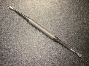 Instruments chirurgicaux orthopédiques Ruya, lime à os à double extrémité # Ciseaux à découper 12CA de 7 pouces à dents croisées, extrémités de 5 mm/6 mm, en acier inoxydable allemand - Product Image 2