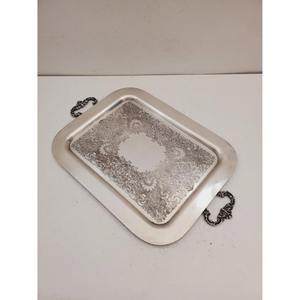 Matte Silver Metal Platter Shape Serving Plated Metal Tray Wedding Restaurant for Food Drinks Fruits <b>Breakfast</b> Supply Decorative - Product Image 2