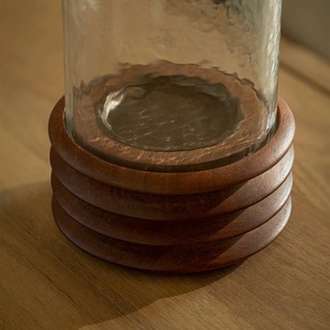 Glass & Wood <b>Hurricane</b> New Wooden <b>Candle</b> Holder - Product Image 6