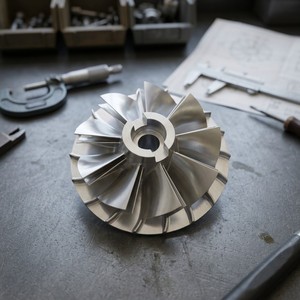 Rueda de compresor Turbo Control Turbocharger RH133 para mantenimiento de vehículos, turbina, innovación en turbocompresores, servicio de motores RH133 - Product Image 1