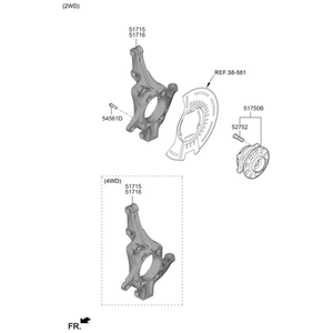 Nuevos Nudillos de Dirección para Sorento 51716C5500 - Product Image 2