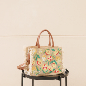 Sacs fourre-tout brodés de perles pour les sorties à la plage, sacs fourre-tout brodés de perles et de tissu par glowin fashion - Product Image 2