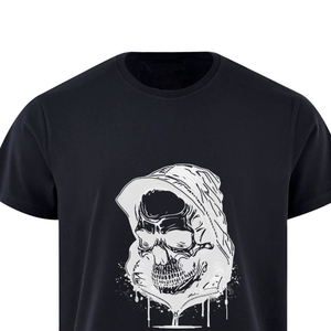 Latest Design Factory Price Custom Logo Printed 100% Cotton T shirt Solid 320g Oversized Men's <b>TShirt</b> DTF Printing Wholesale - Product Image 2