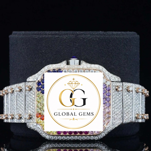 Premium Quality Luxury Iced Out Gold Diamond Watch for Business Parties and Daily Wear Available at Competitive Price from India - Product Image 1