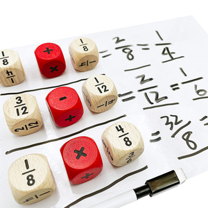 Juego de Dados de Fracciones de Madera al por Mayor, Materiales Matemáticos Montessori, OEM a Granel para el Aula - Product Image 3