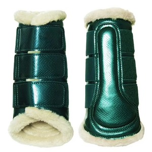 Hot Selling High Quality Custom Logo Cheap Price Leather Material Light Weight Horse Riding <b>Brushing</b> Horse Neoprene <b>Boots</b> - Product Image 6