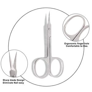 Tijeras de Punta de Flecha de Acero Inoxidable de Alta Precisión para Manicura, Cuidado de Uñas, Herramienta de Belleza Profesional, Venta al por Mayor de Fábrica - Product Image 3