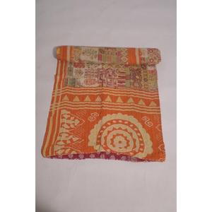 Colcha Kantha Gudri de Algodón Suave, Hecha a Mano, con Estampado Vintage, Lavable, Ecológica, Reversible, para Cama o Sofá - Product Image 3