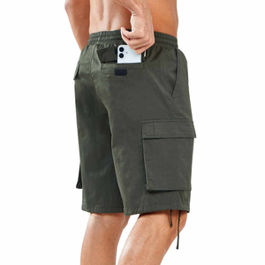 Factory Manufacturer Solid Color Custom Logo <b>Men</b> Cargo <b>Shorts</b> / Oem Wholesale Multi Pockets Waterproof <b>Quick</b> <b>Dry</b> - Product Image 2