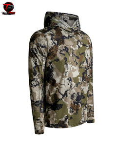 Sudadera de Caza para Hombre, de Forro Polar, con Camuflaje Digital, para Montaña y Actividades al Aire Libre, Cuello Alto Cruzado, Manga Larga, Estilo Deportivo - Product Image 3