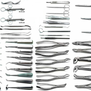Kit de 50 pièces d'instruments chirurgicaux en acier inoxydable pour étudiants en dentisterie, comprenant des forceps manuels pour examen et extraction - Product Image 3
