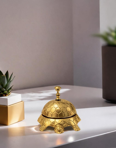 <b>Brass</b> Turtle Service <b>Bell</b> Decorative Shell Pattern Press Button Animal Reception <b>Bell</b> for Hotel Restaurant Office Home Decor - Product Image 4