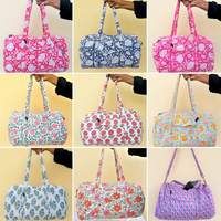 Sac de voyage matelassé en polyester léger, fait main en Inde, écologique, lavable, durable, portable, pour les week-ends, la gym et les voyages