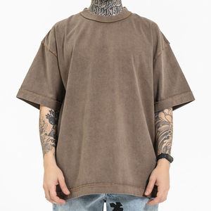 เสื้อยืดคอกลมแขนสั้นสีดำสำหรับผู้ชาย ทรงปกติ ผ้าเจอร์ซีย์ถัก แห้งเร็ว สไตล์ลำลอง สีพื้น ดีไซน์เรียบง่าย - Product Image 3